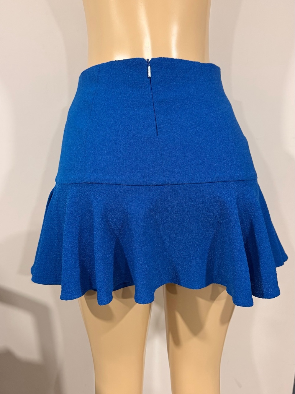 A/X Armani Exchange Cobalt Blue Flounce Skater Skirt